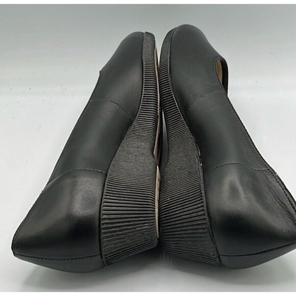Softspots Womens Stephanie All Day Comfort Wedge Size 9M Black Leather Slip On - Picture 8 of 10